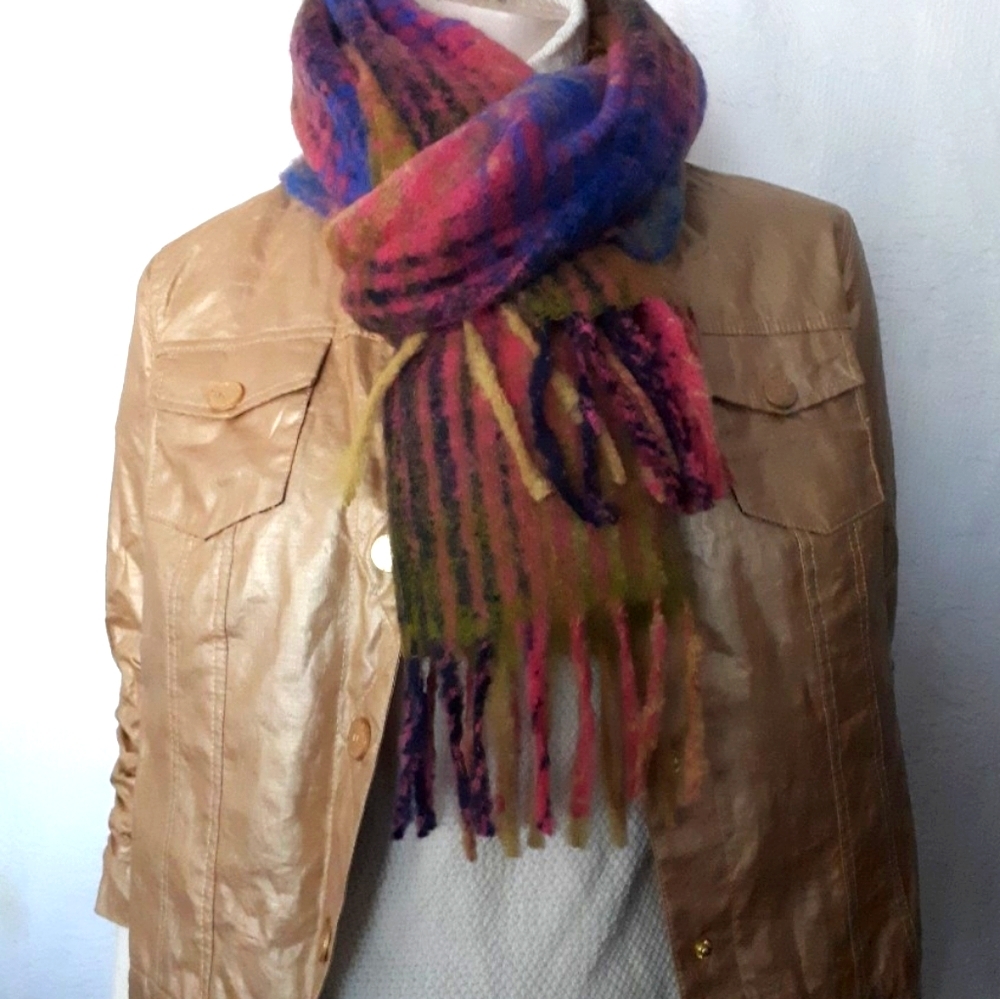 Cecchi e Cecchi | Plaid Patterned Wool-blend Scarf
